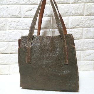 genten - 【美品】genten ゲンテン トートバッグ レザー カーキ 希少の