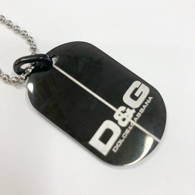 D&G(ディーアンドジー)のD&Gディー&ジー　ドルガバ　ネックレス　アクセサリー　ブラック　プレート メンズのアクセサリー(ネックレス)の商品写真