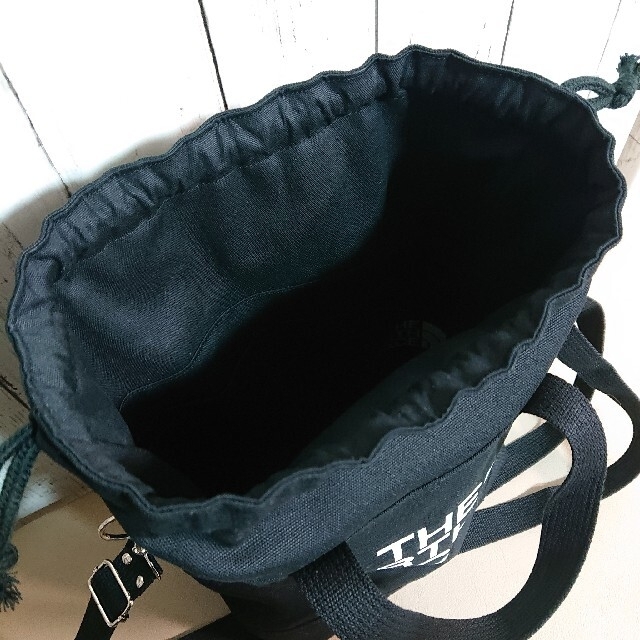 ハンドメイド 巾着ショルダー 国産 ヴィンテージ帆布 黒