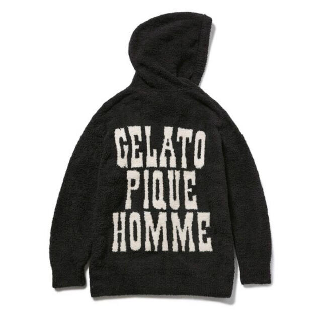 新品　gelato pique HOMME パウダービッグロゴパーカー サイズL