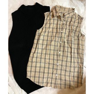 マウジー(moussy)の【moussy】3way ニットベストとシャツのセット(ニット/セーター)