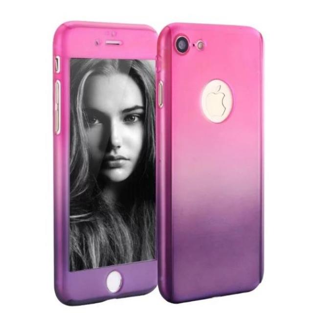 Iphone7 グラデーション ケース カバー フルカバー ピンク紫の通販 By 卸屋キング S Shop ラクマ