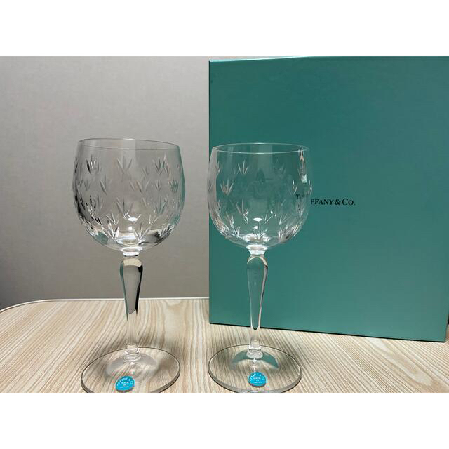 【新品未使用】ティファニー　ワイングラス　2脚セット