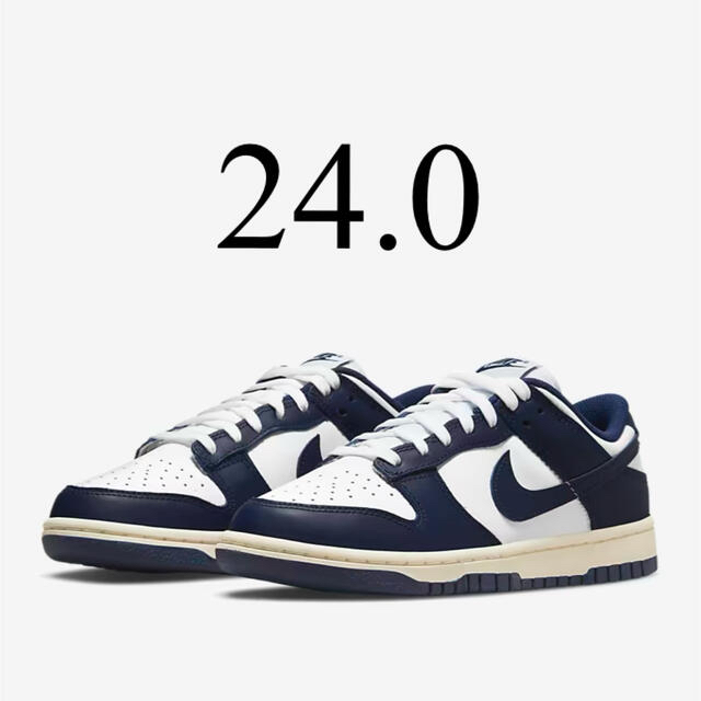 NIKE(ナイキ)のNIKE DUNK LOW VINTAGE NAVY レディースの靴/シューズ(スニーカー)の商品写真