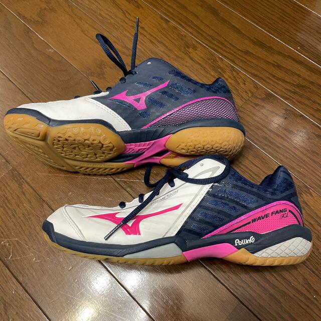 MIZUNO(ミズノ)の【クミコ様専用】ミズノ　バトミントンシューズ　24.5cm スポーツ/アウトドアのスポーツ/アウトドア その他(バドミントン)の商品写真