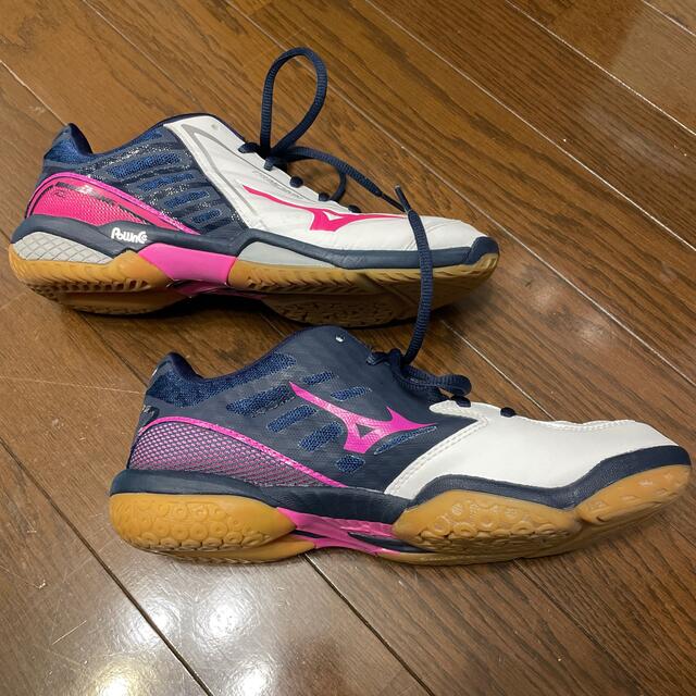 MIZUNO(ミズノ)の【クミコ様専用】ミズノ　バトミントンシューズ　24.5cm スポーツ/アウトドアのスポーツ/アウトドア その他(バドミントン)の商品写真