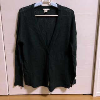 エイチアンドエム(H&M)のカーディガン　グリーン(ニット/セーター)