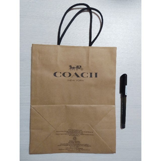 COACH(コーチ)のコーチ　紙袋　ショップ袋　レジ袋　紙バッグ　COACH レディースのバッグ(ショップ袋)の商品写真