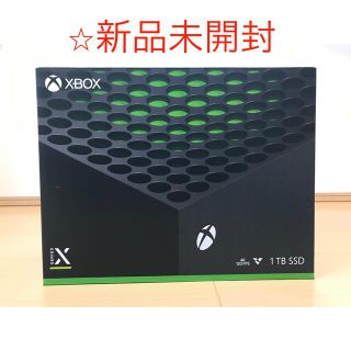 エックスボックス(Xbox)の【新品未開封】Xbox Series X 1TB RRT-00015 本体(家庭用ゲーム機本体)