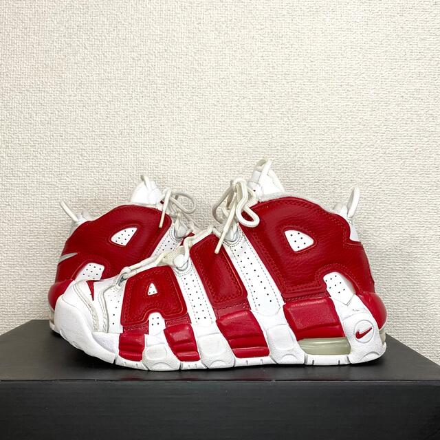 希少! 海外限定 NIKE AIR MOREUPTEMPO ジムレッド 24cm 5