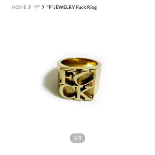 bader fuck ring リング f jewelry supreme(リング(指輪))