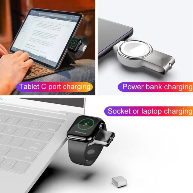 Apple Watch 充電 USB充電スタンド ワイヤレス磁気充電器 スマホ/家電/カメラのスマートフォン/携帯電話(バッテリー/充電器)の商品写真