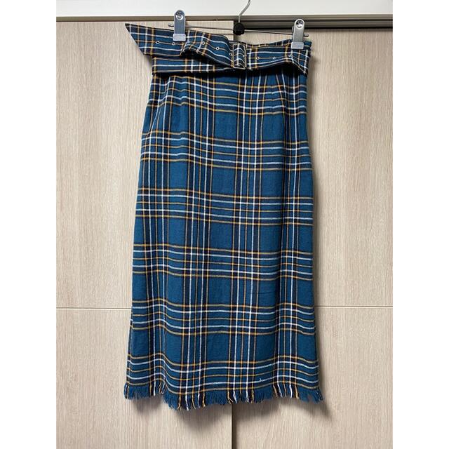 Mila Owen(ミラオーウェン)のミラオーウェン　チェックタイトスカート レディースのスカート(ひざ丈スカート)の商品写真