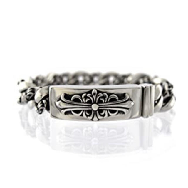 Chrome Hearts(クロムハーツ)のシルバーアクセサリー  ブレスレット クロス 十字架 フローラルクロス 316L メンズのアクセサリー(ブレスレット)の商品写真