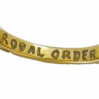 ロイヤルオーダー リング スクロールバンド 定価¥306,900 18K YG