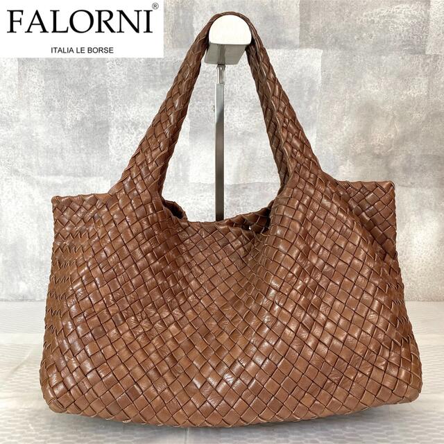 FALORNI - 【美品】FALORNI ファロルニ イントレチャート ブラウン