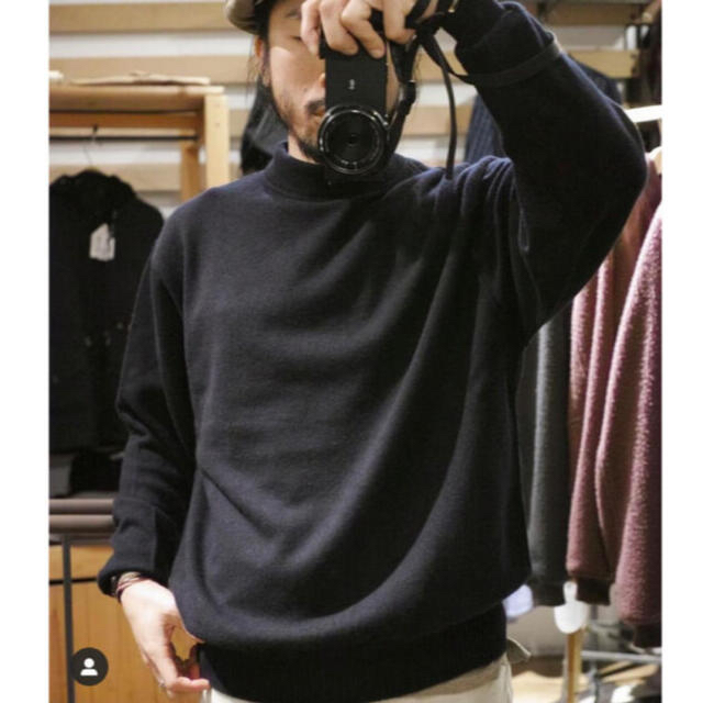 HERILL ヘリル Cashmere Navy Gob Sweater 3