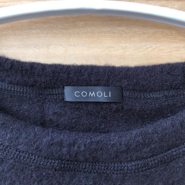 COMOLI - 19AW comoli シルクフリース 長袖クルー ネイビーの通販 by こもり｜コモリならラクマ