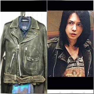 低反発 腰用 Roen ライダースジャケット DAIGO着 hyde着 LGB系