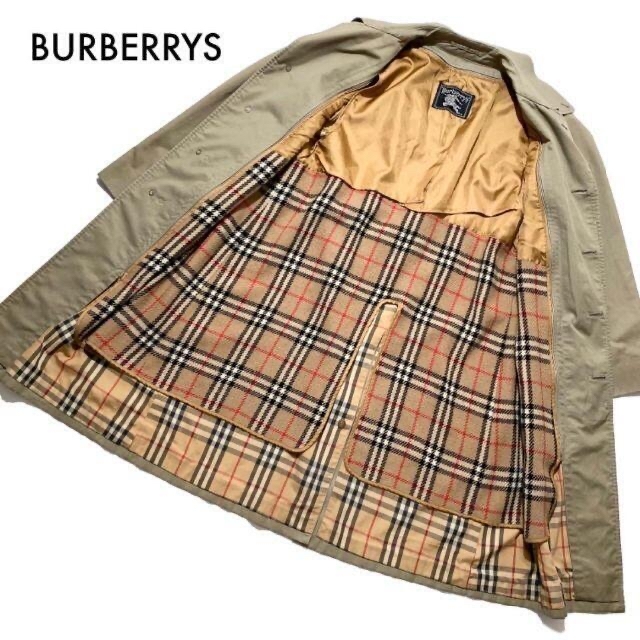 BURBERRY バーバリー ステンカラートレンチコート ノバチェック柄ライナー 三陽商会 古着