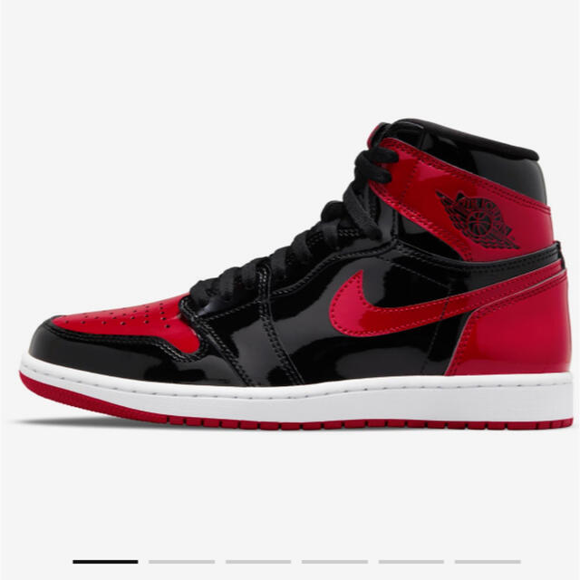 最新エルメス NIKE AIRJORDAN1 patent bred 28cm ジョーダン1