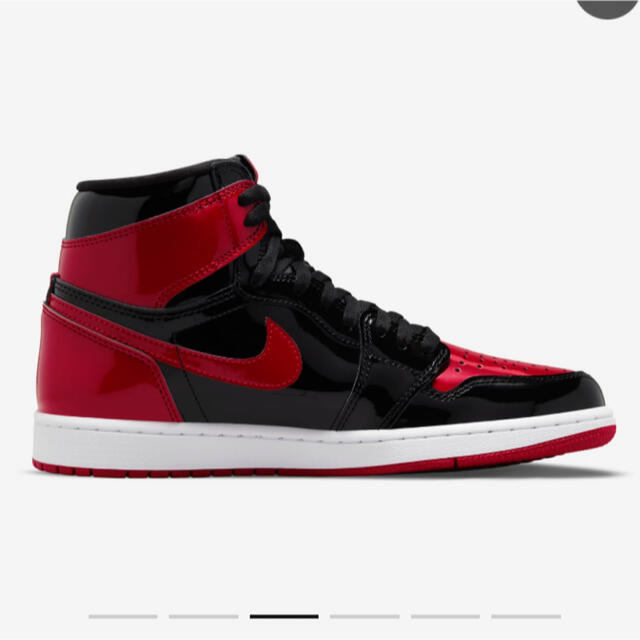 最新エルメス NIKE AIRJORDAN1 patent bred 28cm ジョーダン1