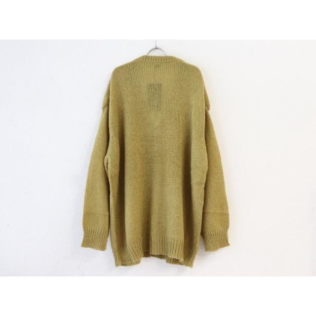 SUNSEA(サンシー)のURU WOOL MOHAIR CARDIGAN YELLOW 2021AW メンズのトップス(カーディガン)の商品写真