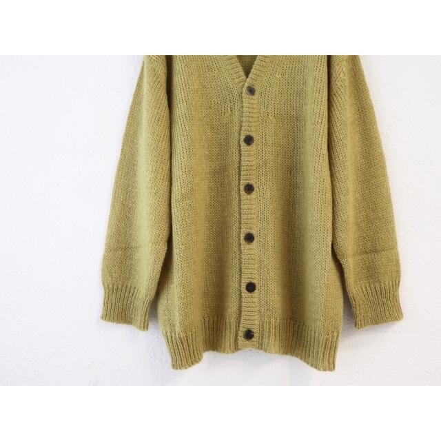 SUNSEA(サンシー)のURU WOOL MOHAIR CARDIGAN YELLOW 2021AW メンズのトップス(カーディガン)の商品写真