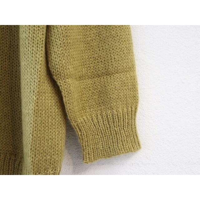 SUNSEA(サンシー)のURU WOOL MOHAIR CARDIGAN YELLOW 2021AW メンズのトップス(カーディガン)の商品写真