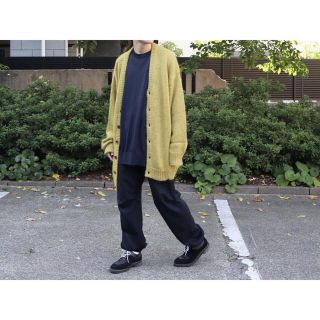 サンシー(SUNSEA)のURU WOOL MOHAIR CARDIGAN YELLOW 2021AW(カーディガン)