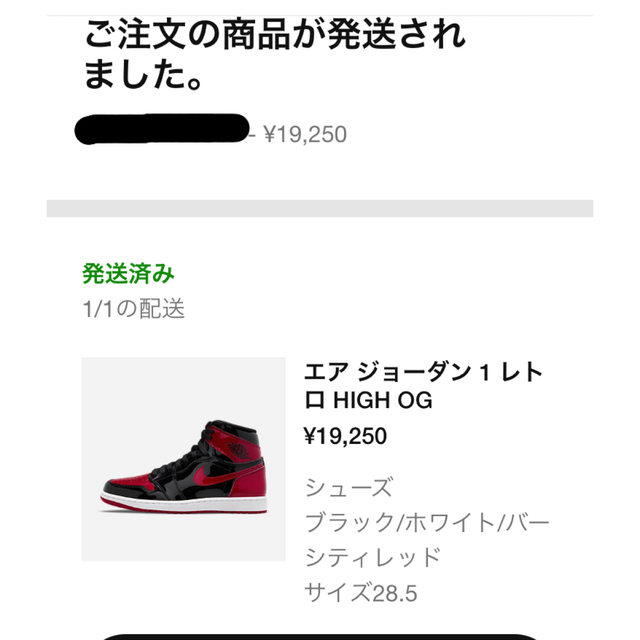 NIKE(ナイキ)のNIKE AIR JORDAN 1  Patent Bred【28.5cm】 メンズの靴/シューズ(スニーカー)の商品写真