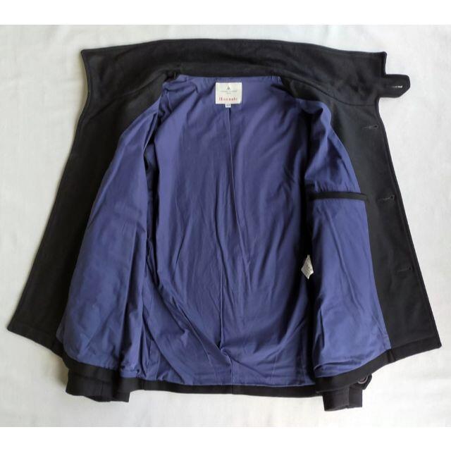 Honnete シングルPコート 黒 メンズXS~S レディース M ジャケット