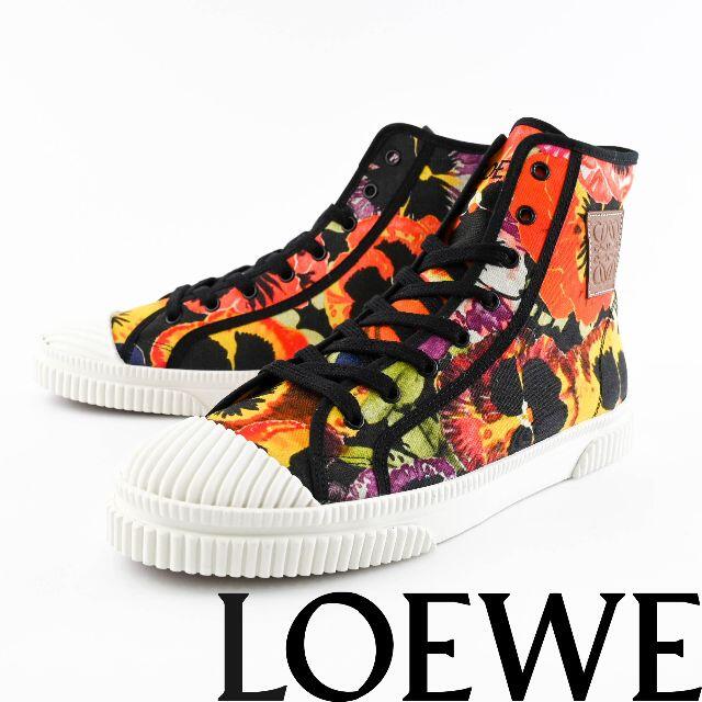 箱保存袋タグ一式新品 LOEWE × Joe Brainard ハイカットスニーカー