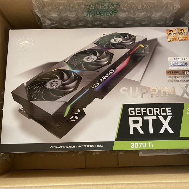GeForce RTX 3070 Ti SUPRIM X 8G  スマホ/家電/カメラのPC/タブレット(PCパーツ)の商品写真