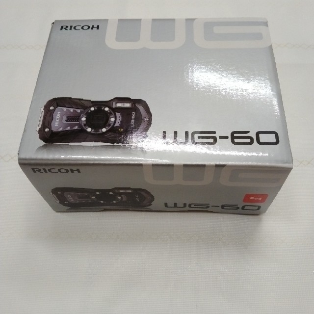 RICOHメーカー型番リコー タフネスカメラ WG-60 RED レッド(1台)