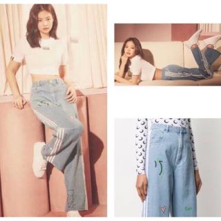 adidas - 【美品】BLACKPINK ジェニ着用 adidasFIORUCCIデニムパンツの ... メゾンドルチェ完売ワンピース
