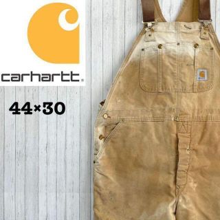 カーハート(carhartt)のカーハート　ダック地オーバーオール　ダブルニー　キルティング　ブラウン44/30(サロペット/オーバーオール)