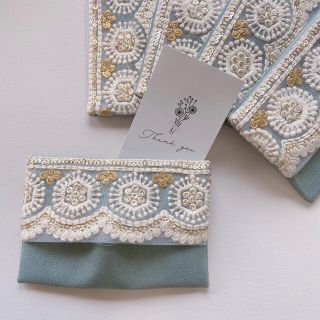 再再販！！インド刺繍リボンティッシュケース！(その他)