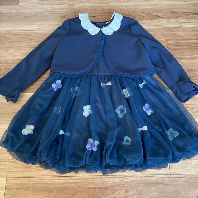 入学式★パンパンチュチュ★ワンピースボレロアンサンブル キッズ/ベビー/マタニティのキッズ服女の子用(90cm~)(ドレス/フォーマル)の商品写真