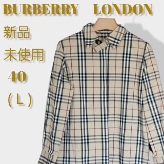 バーバリー(BURBERRY)の新品 BURBERRY LONDON ノバチェック シャツジャケット ベルテッド(シャツ/ブラウス(長袖/七分))