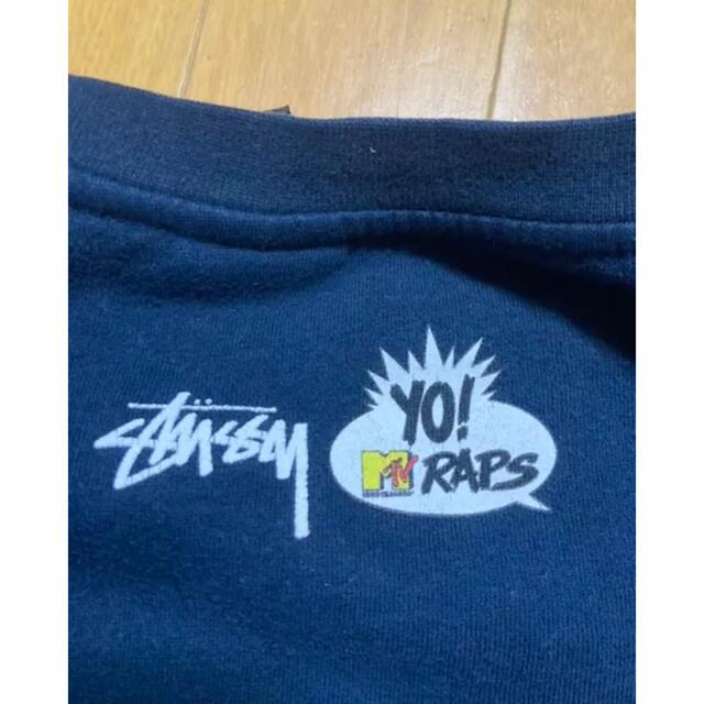 STUSSY MTV GANGSTARR ネイビー 紺 スウェット トレーナー | yoshi