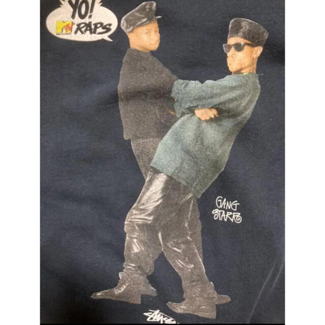 STUSSY(ステューシー)のSTUSSY MTV GANGSTARR ネイビー　紺　スウェット　トレーナー メンズのトップス(スウェット)の商品写真