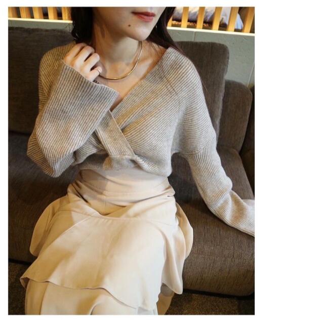 mame(マメ)の<完売>Acka french flare sleeve knit  レディースのトップス(ニット/セーター)の商品写真