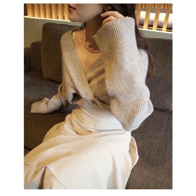 mame(マメ)の<完売>Acka french flare sleeve knit  レディースのトップス(ニット/セーター)の商品写真