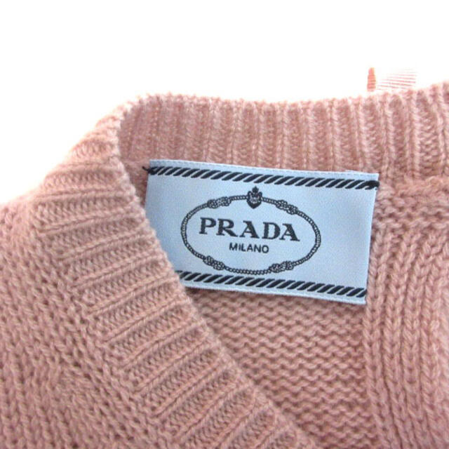 PRADA(プラダ)のプラダ PRADA ニット セーター 長袖 クルーネック レースアップ カシミヤ レディースのトップス(ニット/セーター)の商品写真