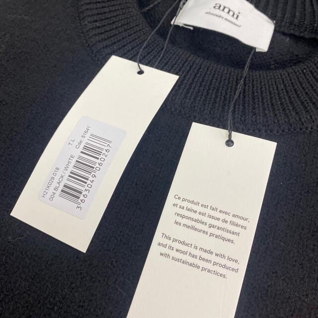 ami paris ニット セーター ブラック ボーダー ami paris ニット セーター ブラック ボーダー