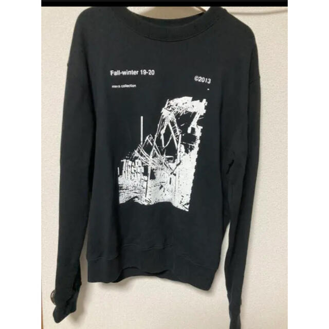 53cm身幅オフホワイトOFF WHITE■RUINED FACTORYスウェットトレーナー