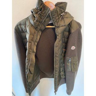 モンクレール(MONCLER)の【モンクレール】ニット　× ダウン　タグ付き(ダウンジャケット)