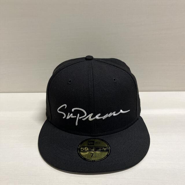 値下げ Supreme Classic Script New Era 7 1/4 - キャップ