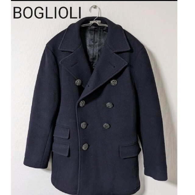 BOGLIOLI(ボリオリ)のBOGLIOLI　ボリオリ　DOVER ドーバー　ピーコート　コート　ネイビー メンズのジャケット/アウター(ピーコート)の商品写真
